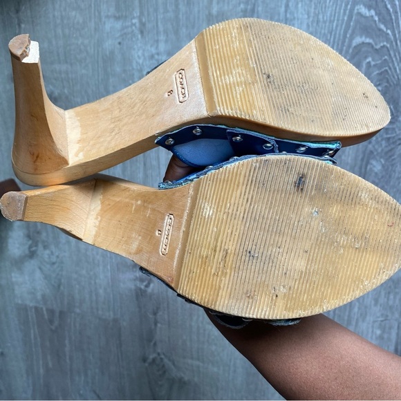 COACH‎ WOODEN HEEL MULES - Picture 9 of 12